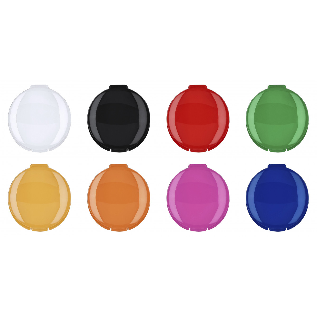 Bálsamo labial hidratante em caixa de cores para detalhes de eventos e festas