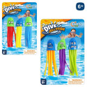 Medusas de brinquedo 3 unidades lançador de piscina para mergulho jogo de verão