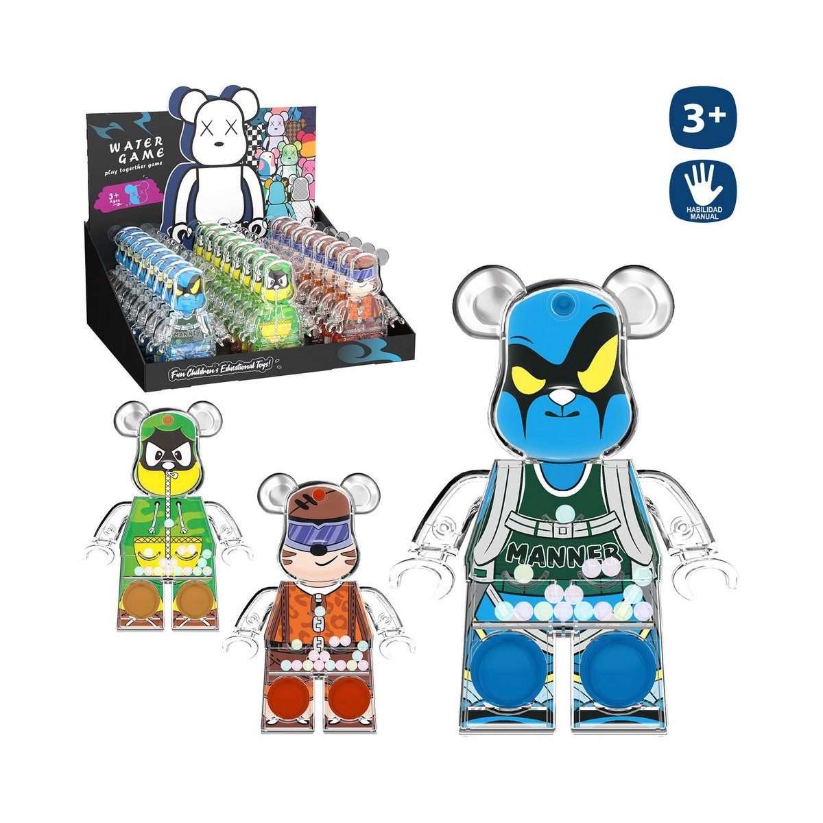 Jogo de habilidade aquática em formato de urso