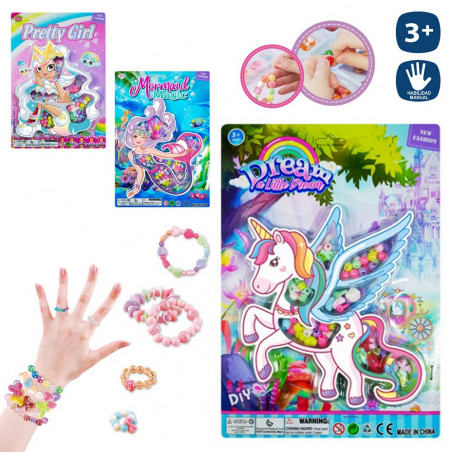 Contas para colares e pulseiras diy jogo infantil