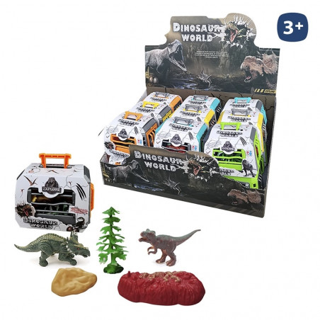 Pasta dinossauro em gaiola com acessórios