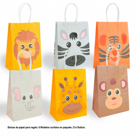 Urso de pelúcia personalizado com cone de doces em bolsa de papel infantil para aniversário