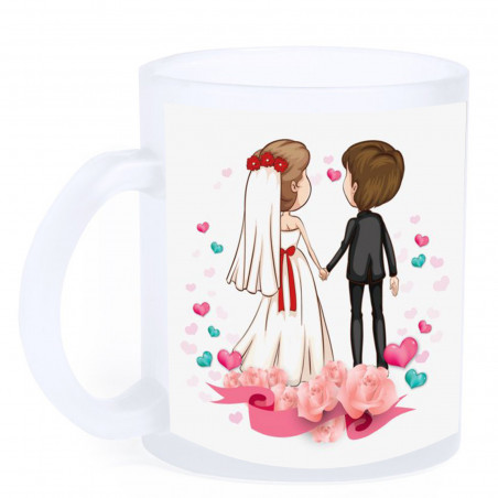 Caneca sublimada fosca com foto personalizada e dedicatória