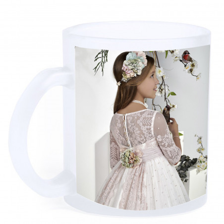 Caneca sublimada fosca com foto personalizada e dedicatória