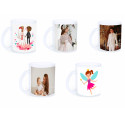 Caneca sublimada fosca com foto personalizada e dedicatória
