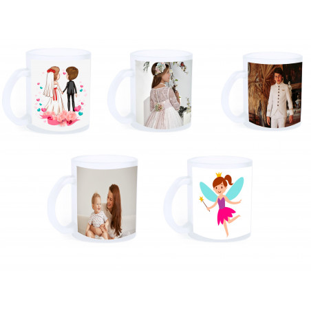Caneca esmaltada sublimada com fotografia e dedicatória