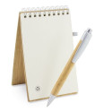 Caderno personalizado para comunhão com caneta de bambu