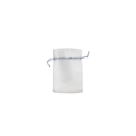 Porta-cartões de feltro com cartão de agradecimento personalizável em bolsa de organza para detalhes de comunhão