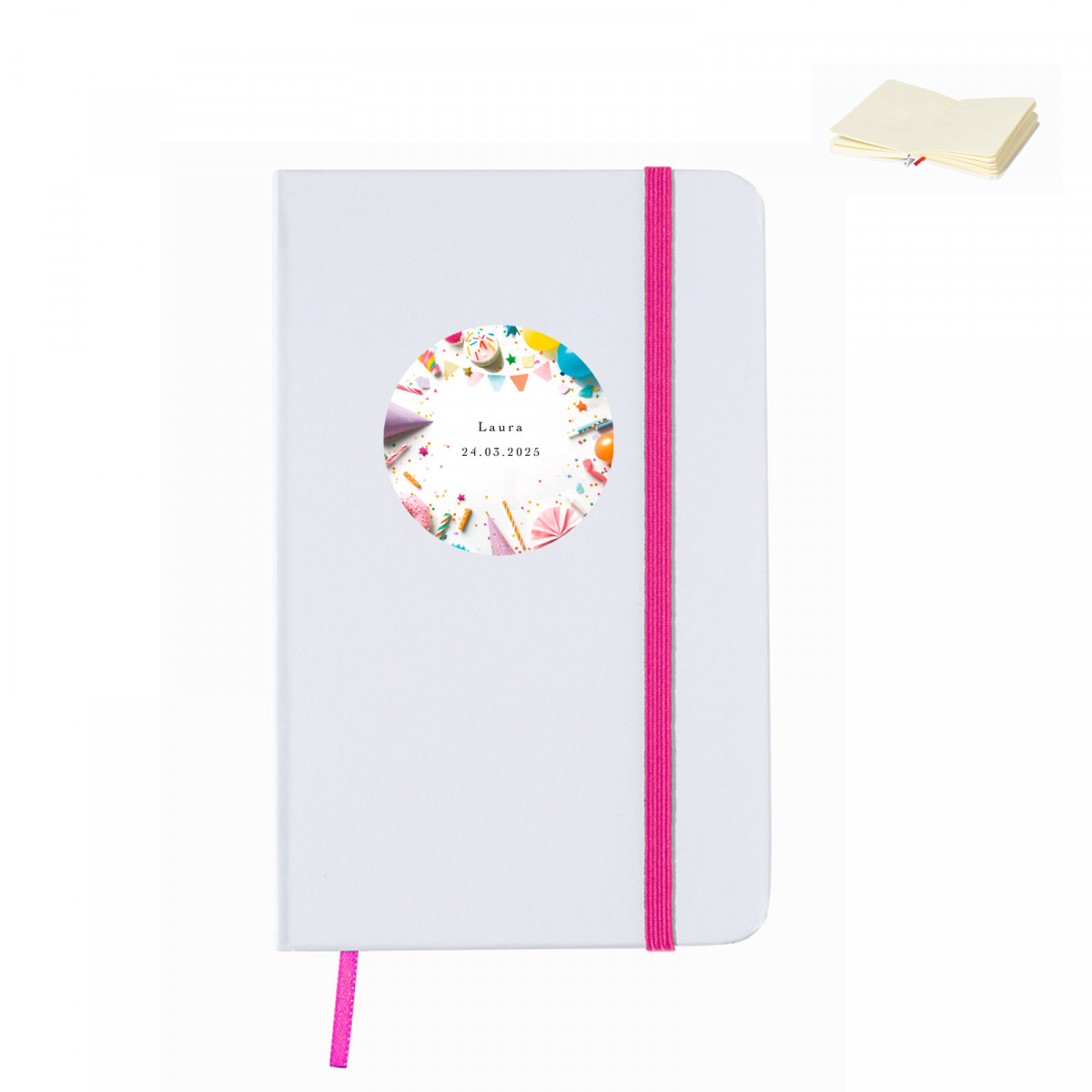 Caderno original personalizado para aniversário