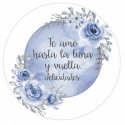 Caixa de madeira com espelho e adesivo personalizável para detalhes de eventos
