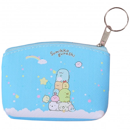 Carteira azul com design de Sumikko Gurashi, encantadora e funcional para o uso diário
