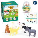 Ovo surpresa de animais de fazenda para detalhes infantis
