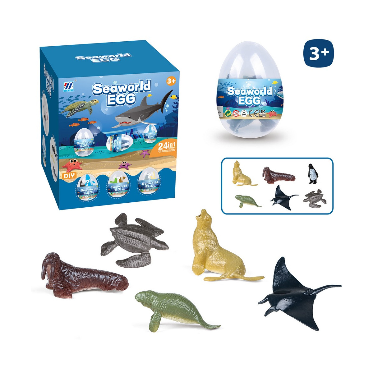 Ovos surpresa de animal marinho para presentear