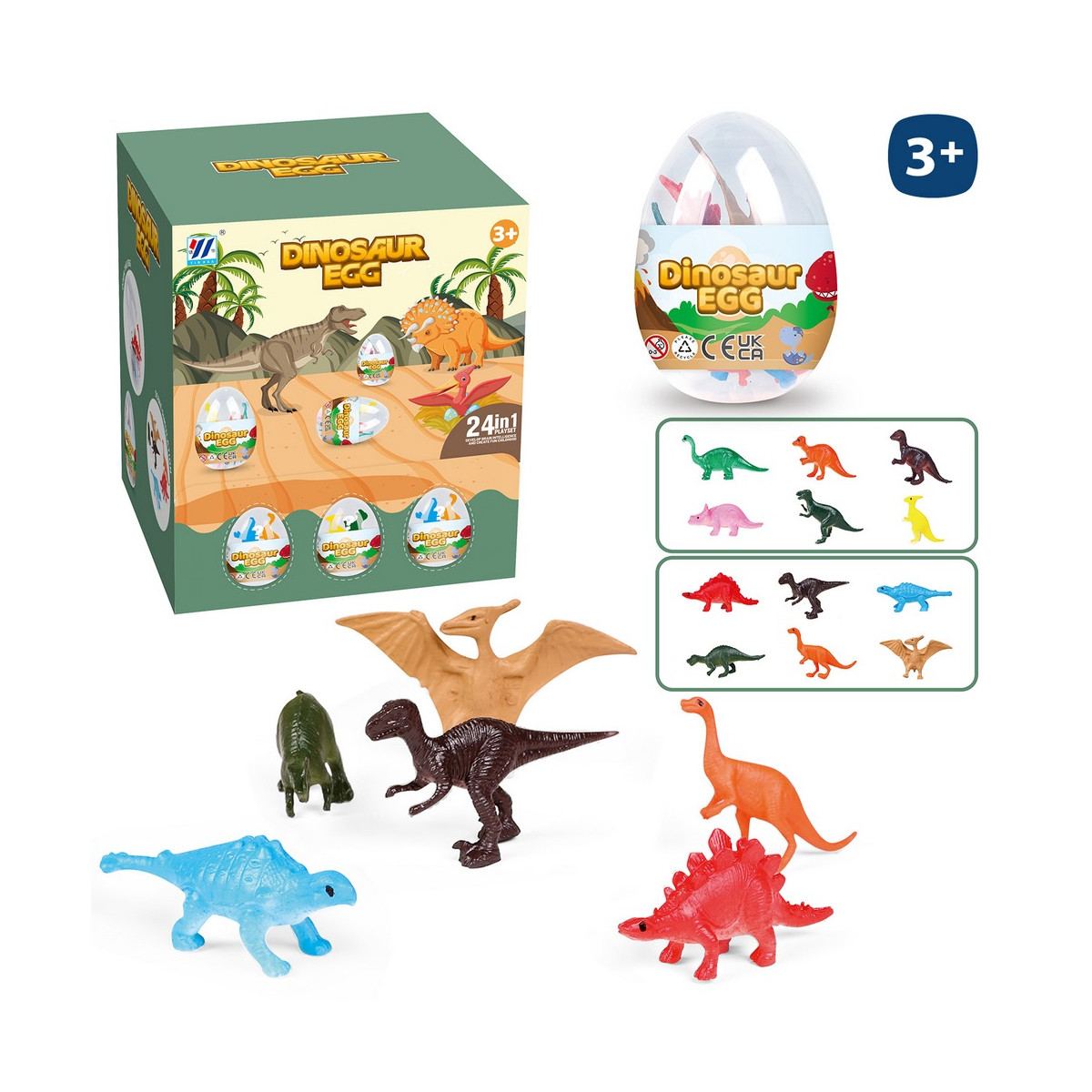 Ovos surpresa de dinossauro para presentear