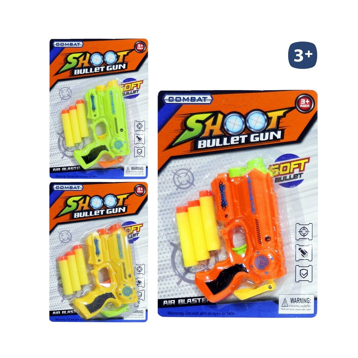 Pistola lançadora de dardos em cores vibrantes para jogar