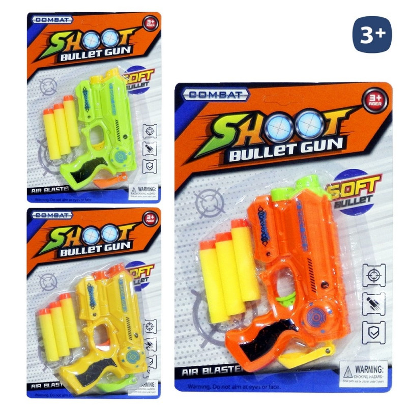 Pistola lançadora de dardos em cores vibrantes para jogar