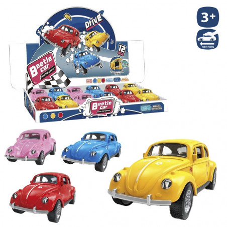 Carro estilo vintage beetle escaravelho de fricção para presentear
