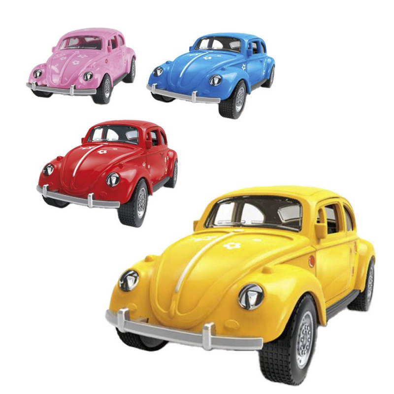 Carro estilo vintage beetle escaravelho de fricção para presentear