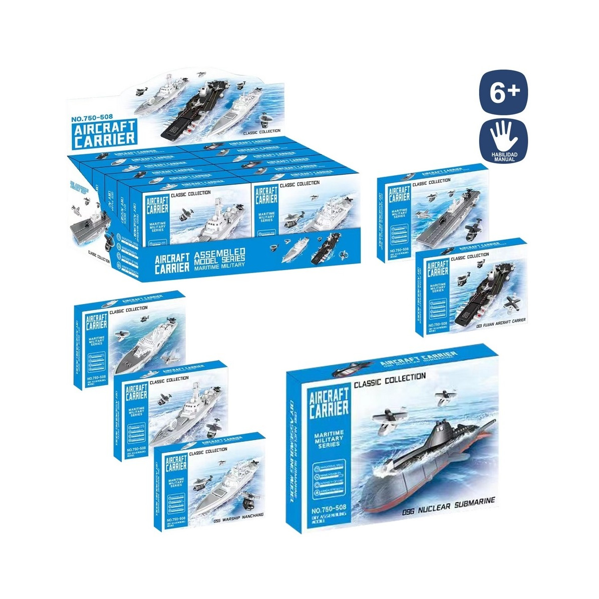 Maquete de construção de barcos e submarinos para detalhes de jogos