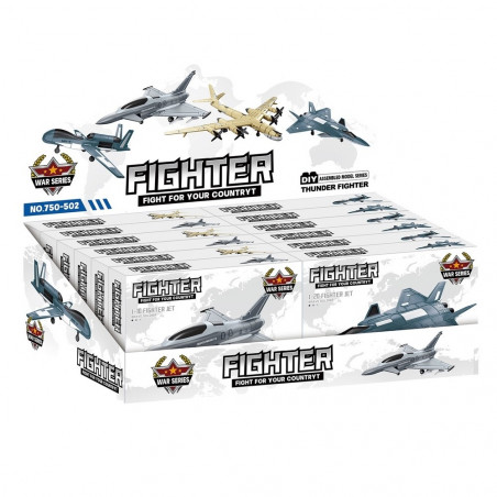 Maquete de construção design de aviões de combate