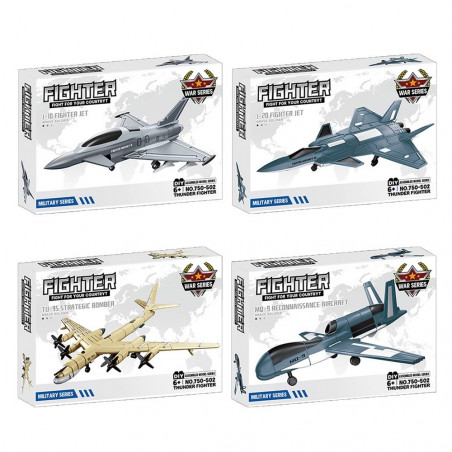 Maquete de construção design de aviões de combate