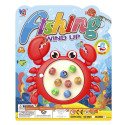 Jogo de pesca com vara design de caranguejo para detalhes infantis