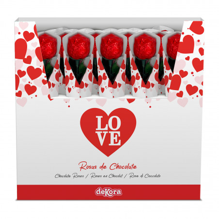 Rosa de chocolate 18gr para detalhes doces