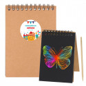 Caderno mágico com adesivo personalizável para detalhes infantis