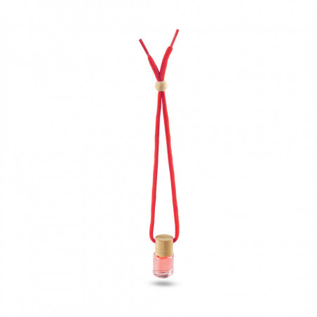 Ambientador de cordão vermelho com adesivo personalizável para detalhes da primeira comunhão