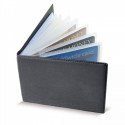 Porta-cartões com adesivo Minha Primeira Comunhão em envelope kraft azul para presentear