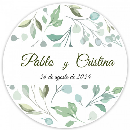 Sementes em cápsulas apresentadas em estojo com adesivo personalizável para detalhes eco