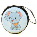 Porta-moedas de lata com design de elefante, um detalhe prático e adorável