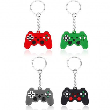 Chaveiro em formato de controle de videogame em cores sortidas