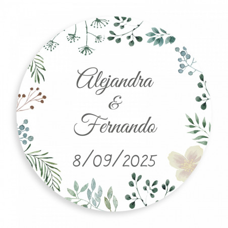Carteira com alça de cordão em caixa com adesivo floral personalizável para detalhes