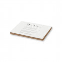 Bloco de notas com capas de papel de semente para plantar e adesivo personalizável para detalhes de festas e eventos
