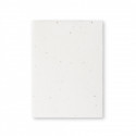 Bloco de notas com capas de papel de semente para plantar e adesivo personalizável para detalhes de festas e eventos