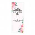 Suporte de bambu para celular em envelope kraft com adesivo personalizado de agradecimento para presentear