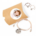 Pulseira de comunhão em estojo kraft personalizável para presentear