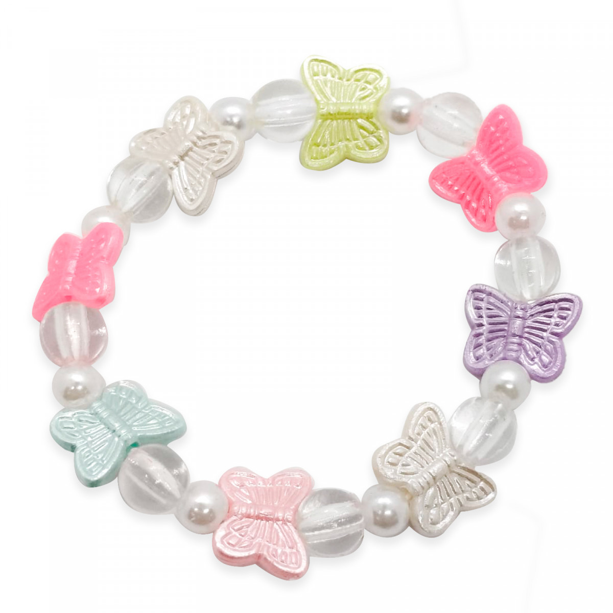 Pulseira infantil de borboletas
