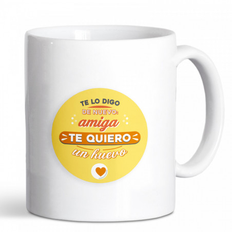 Caneca de cerâmica com adesivo da amizade, vela aromática e bálsamo labial hidratante em caixa para presente