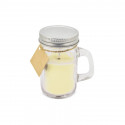 Caneca de cerâmica com adesivo da amizade, vela aromática e bálsamo labial hidratante em caixa para presente