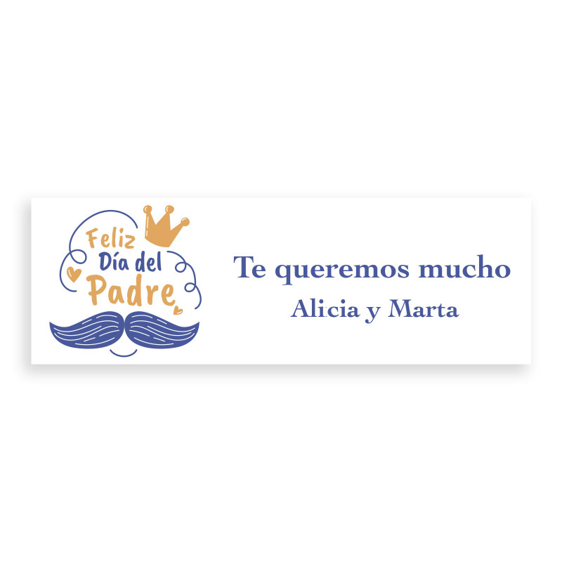 Adesivo 6x2 para o dia dos pais personalizado