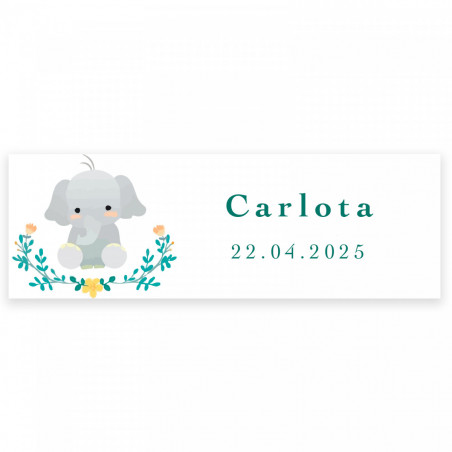 Dominó de animais infantil personalizado para batizados