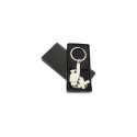 Chaveiro de comunhão com charm em estojo personalizado para menina