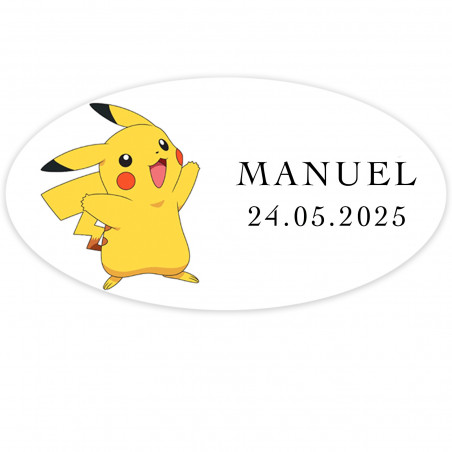 Adesivo pokemon 4x2cm