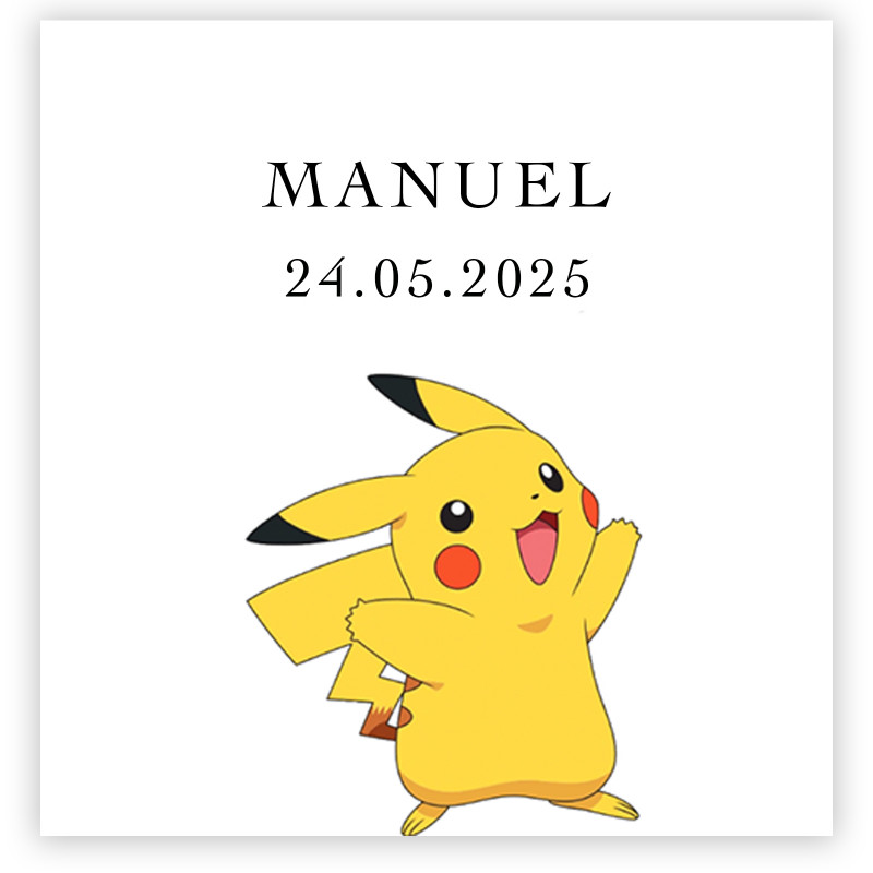 Adesivo pokemon 5x5cm transparente para personalizar detalhes