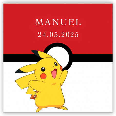 Adesivo 5x5cm pokemon para personalizar detalhes