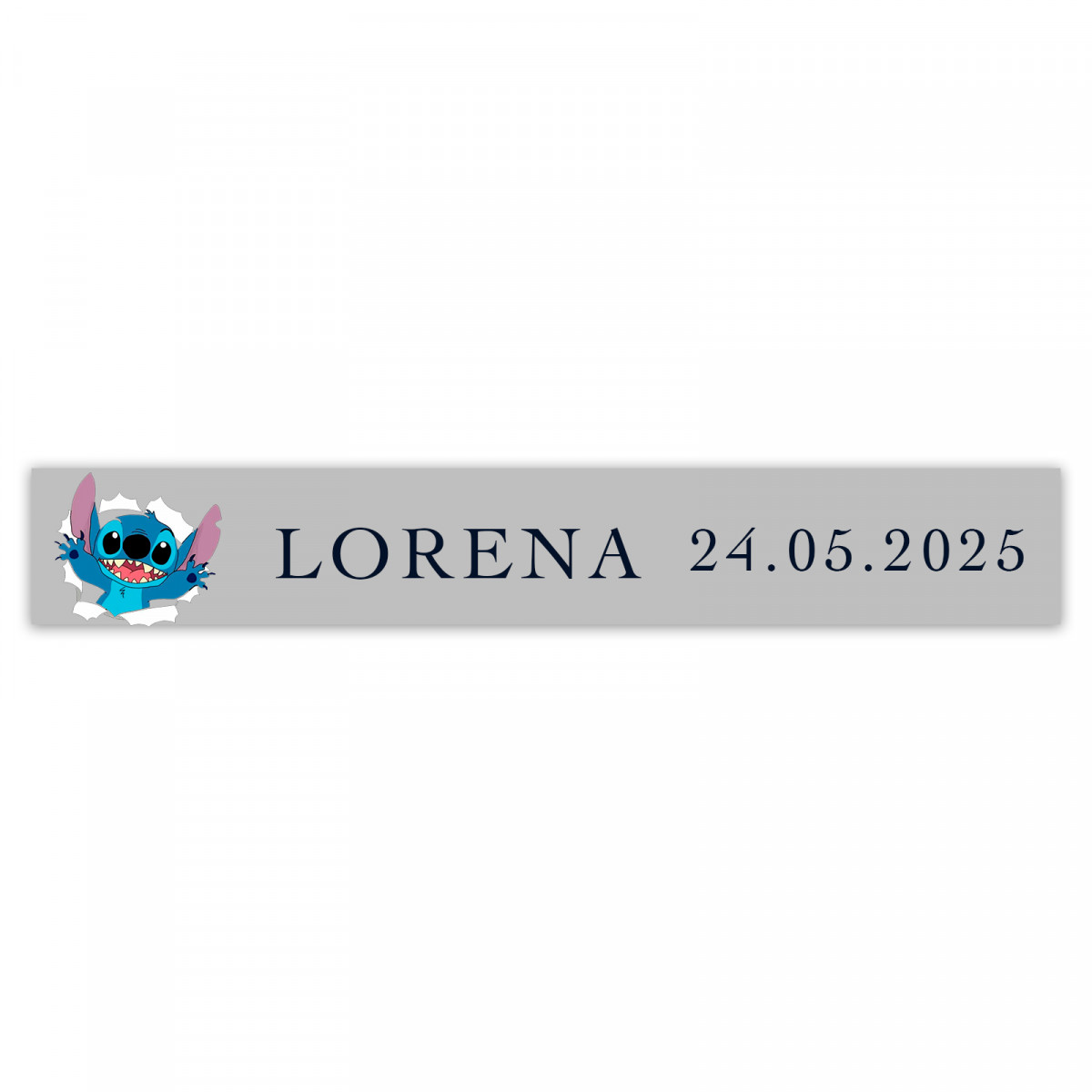Adesivo transparente Stitch para personalizar detalhes