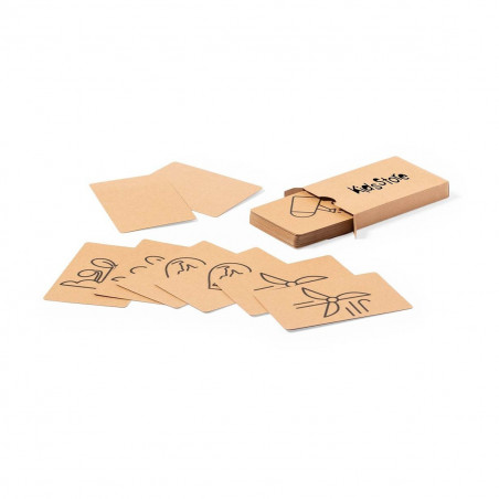Jogo da memória personalizado com adesivo de aniversário para conscientização ecológica