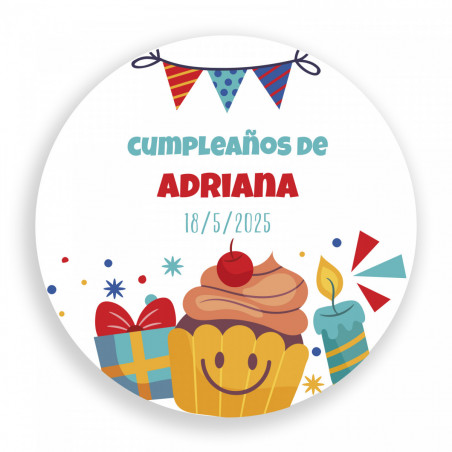 Jogo da memória personalizado com adesivo de aniversário para conscientização ecológica